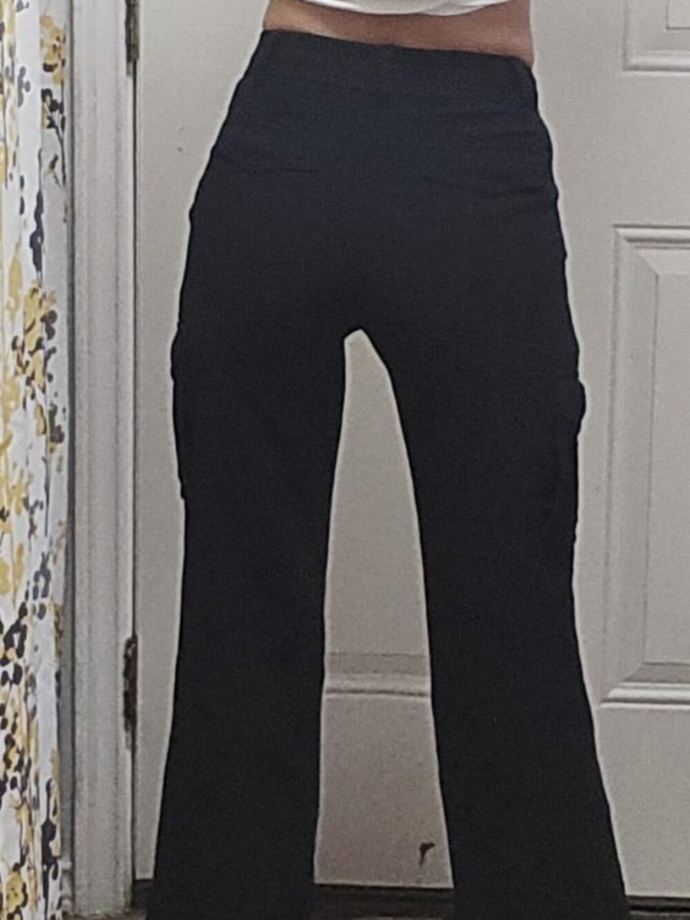 Size 00 Black High Rise Slacks - Has Pockets - Picture 5 of 5